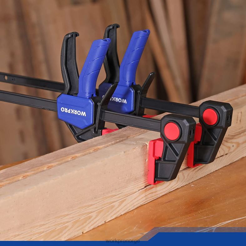 WORKPRO 2 stk stangklemmer for trebearbeiding, middels kraftig 300lbs enhånds klemme/spreder morden verktøy 622PZ118