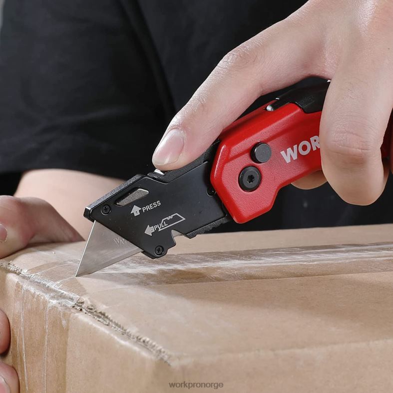 WORKPRO verktøyknivblader, sk5 stålbokskutterblad påfyll, standardstørrelse med individuell dispenser, pakke med 50 stk. morden verktøy 622PZ55