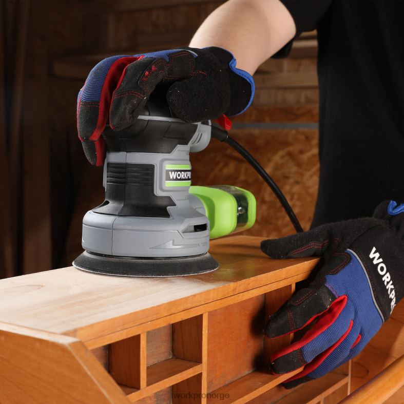 WORKPRO 2,5 amp elektrisk 5-tommers slipemaskin med tilfeldig bane, 6 variable hastigheter 7000 til 14000 rpm nyttig verktøy 622PZ233