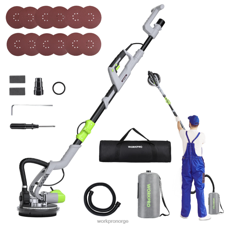 WORKPRO 720w elektrisk gipssliper med vakuum morden verktøy 622PZ228
