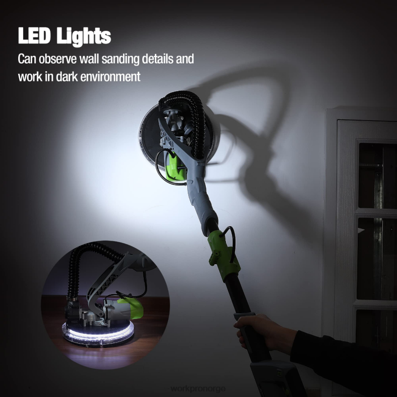WORKPRO 720w elektrisk gipssliper med vakuum morden verktøy 622PZ228