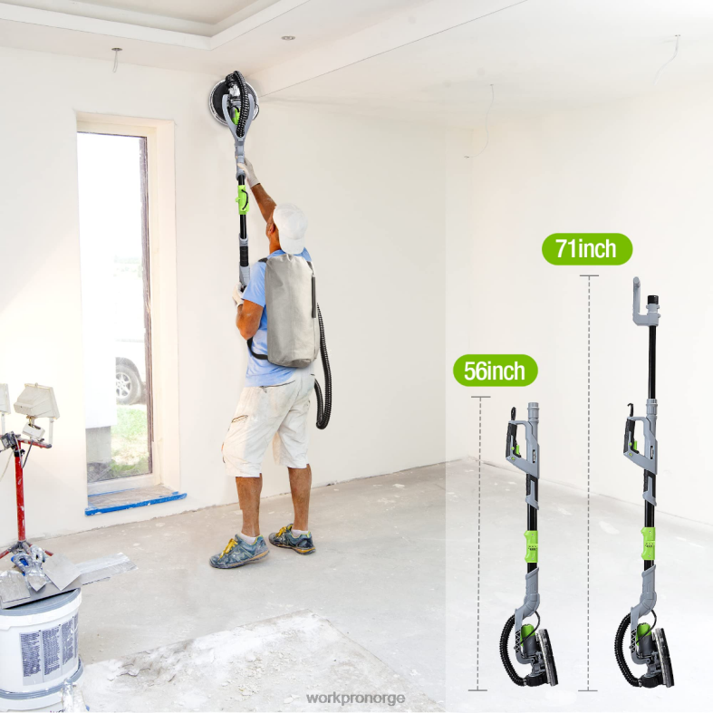 WORKPRO 720w elektrisk gipssliper med vakuum morden verktøy 622PZ228