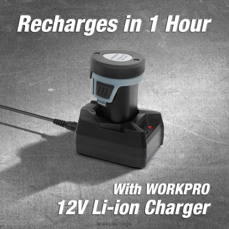 WORKPRO 12v 2.0ah litium-ion batteripakke hjelpsom verktøy 622PZ224