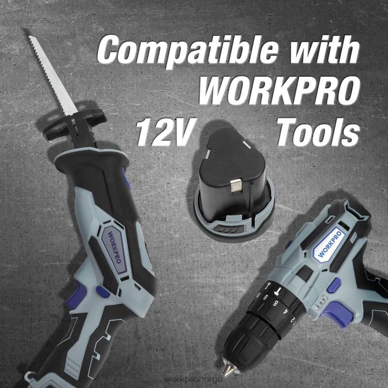 WORKPRO 12v 2.0ah litium-ion batteripakke hjelpsom verktøy 622PZ224