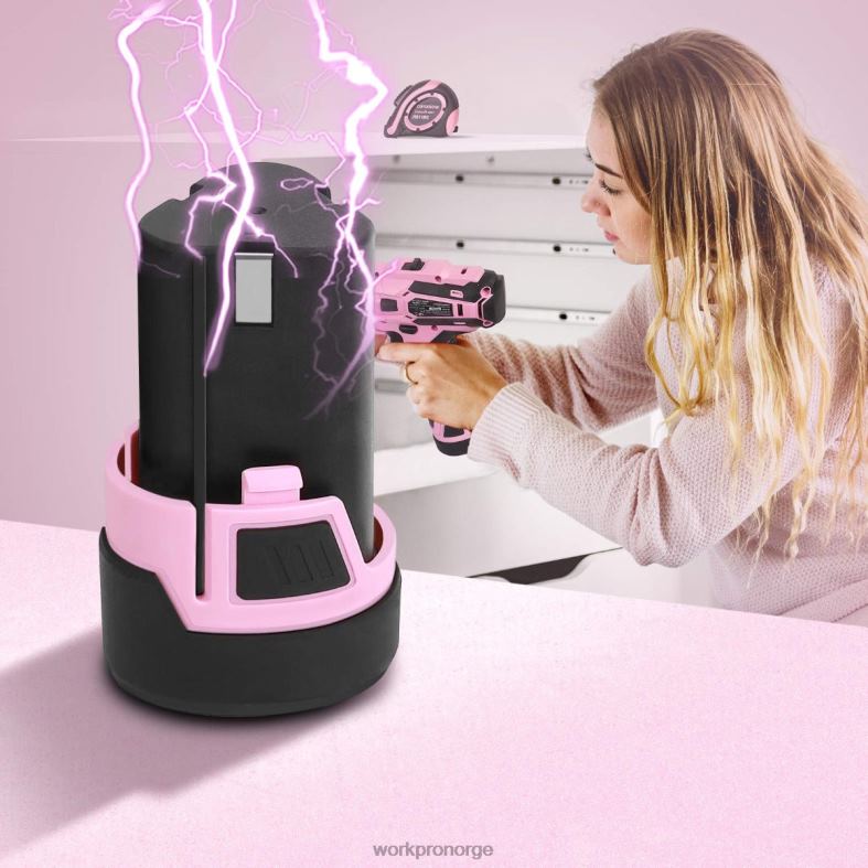 WORKPRO 12v litium-ion erstatningsbatteri for 12v trådløs bormaskin rosa verktøy 622PZ223