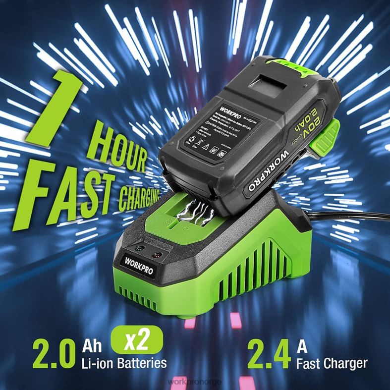 WORKPRO 20v maks trådløs boremaskinsett, elektrisk slagboreverktøy med 102 deler tilbehør, 2 x 2,0ah li-ion-batterier med hurtiglader nyttig verktøy 622PZ170