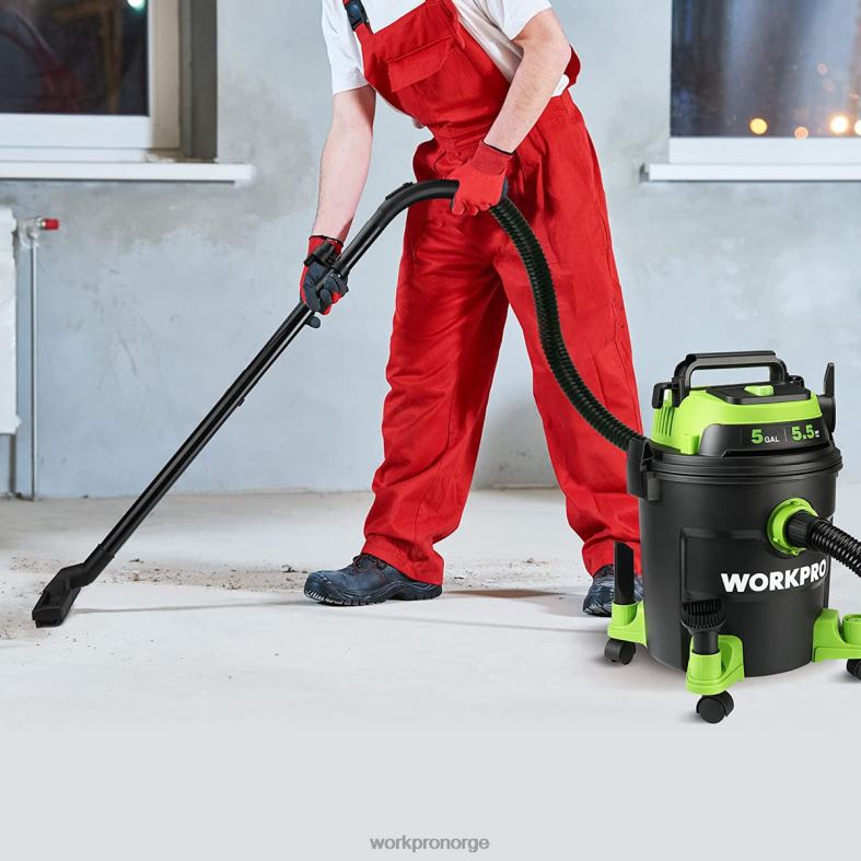 WORKPRO 5 gallon butikkstøvsuger, 5,5 peak hestekrefter butikk-støvsuger med hepa-filter, slange og tilbehør morden verktøy 622PZ214