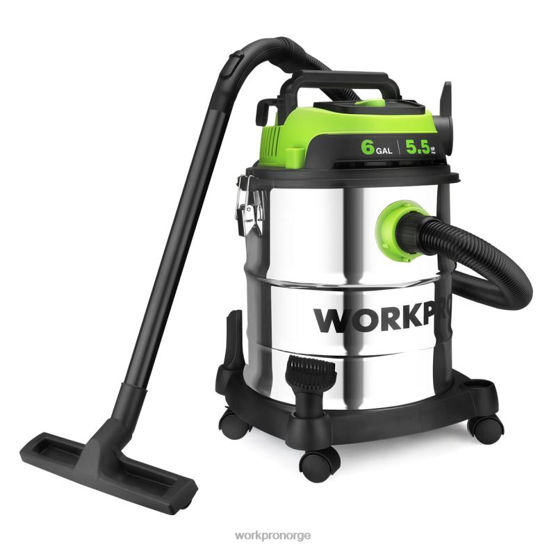 WORKPRO 6 gallon våt/tørr butikkstøvsuger med hepa-filter, slange og tilbehør for oppsamling av støv i hjemmet/jobben morden verktøy 622PZ213