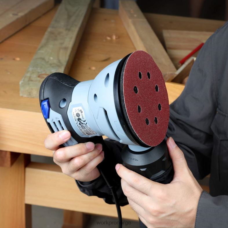 WORKPRO 150 stk slipeskiver sett for tilfeldig orbital sliper hjelpsom verktøy 622PZ197