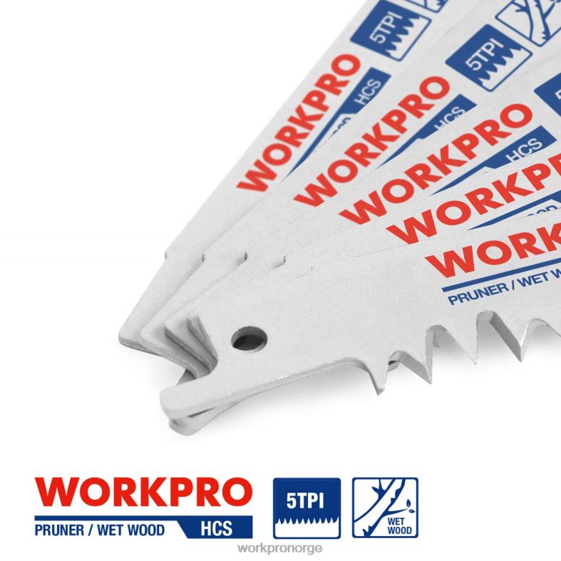 WORKPRO 5 stk 9-tommers trebeskjæringssagbladsett hjelpsom verktøy 622PZ208