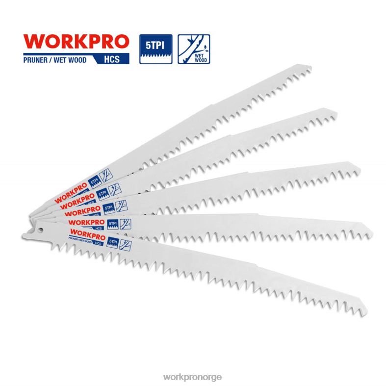 WORKPRO 5 stk 9-tommers trebeskjæringssagbladsett hjelpsom verktøy 622PZ208