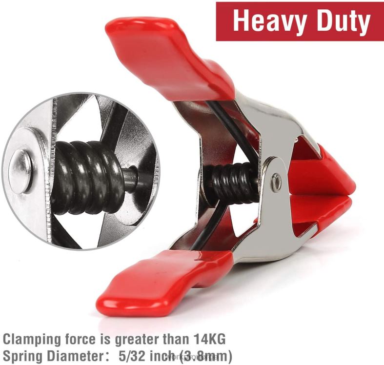 WORKPRO 8 stk metallfjærklemmer forniklet stål heavy duty klemmesett 6-5/16 tommer for trebearbeiding gripende camping fotostudioer ny verktøy 622PZ122