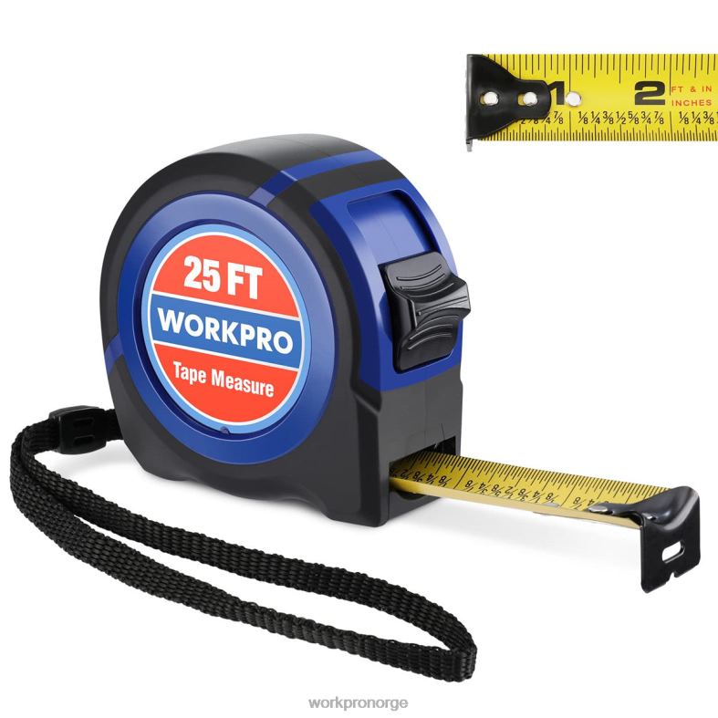 WORKPRO målebånd 25 fot hjelpsom verktøy 622PZ112