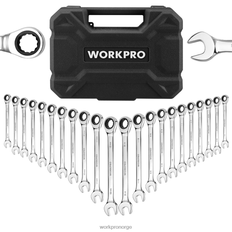 WORKPRO 22-delers skrallekombinøkkelsett morden verktøy 622PZ81