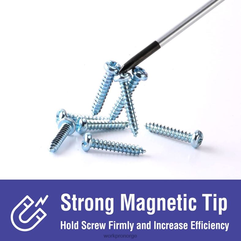 WORKPRO magnetisk skrutrekkersett, 16 stk torx slissede stjerneskrutrekkere med magnetisator ny verktøy 622PZ98