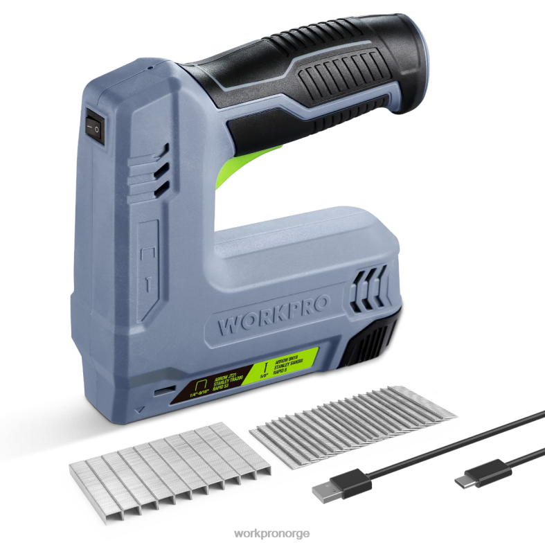 WORKPRO 3,6v 2,0ah batteridrevet elektrisk trådløs 2-i-1 stift og spikerpistol rosa/grå verktøy 622PZ265