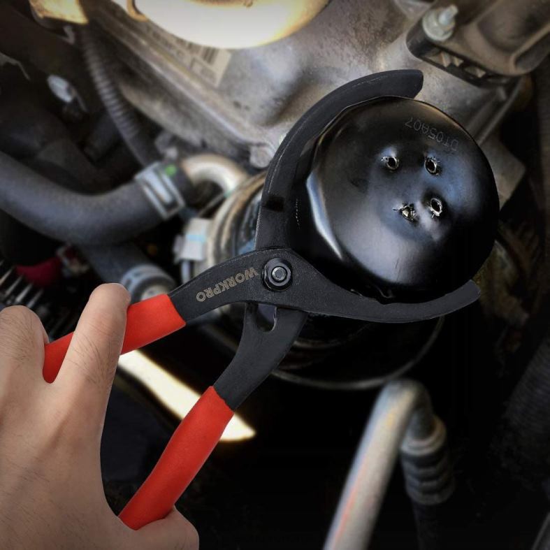 WORKPRO justerbar oljefiltertang ideell for motorfiltre rørfittings nyttig verktøy 622PZ69