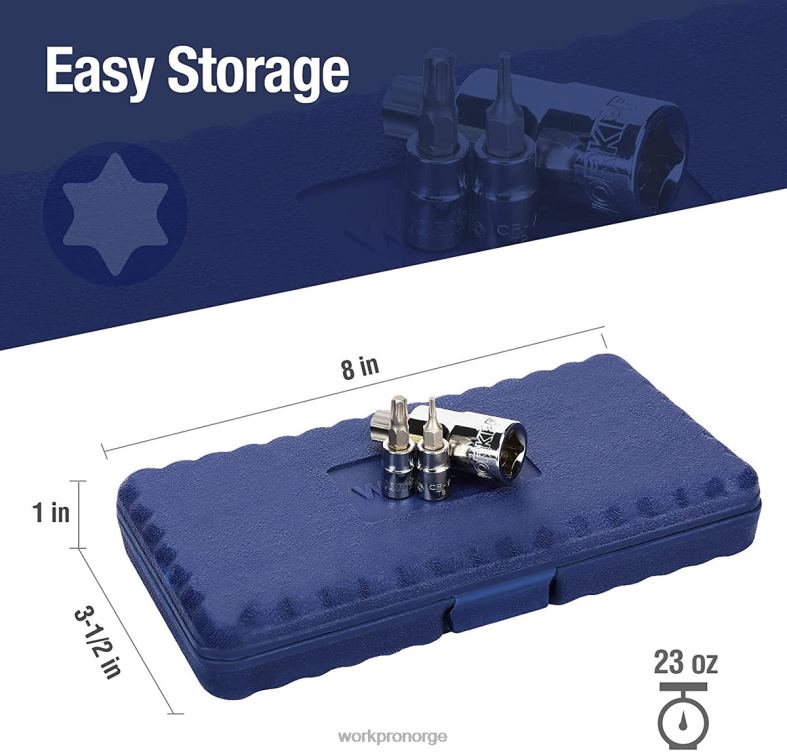 WORKPRO 13 stk torx-bits-sokkelsett (kun for håndbruk) morden verktøy 622PZ127
