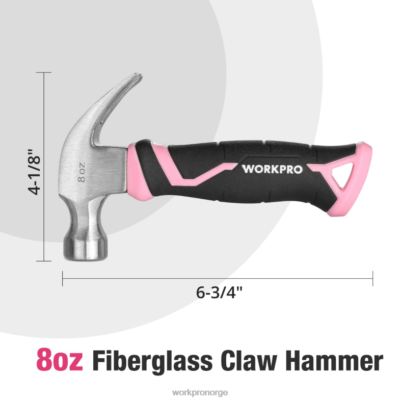 WORKPRO 8 oz klohammer med glassfiberhåndtak hjelpsom verktøy 622PZ254
