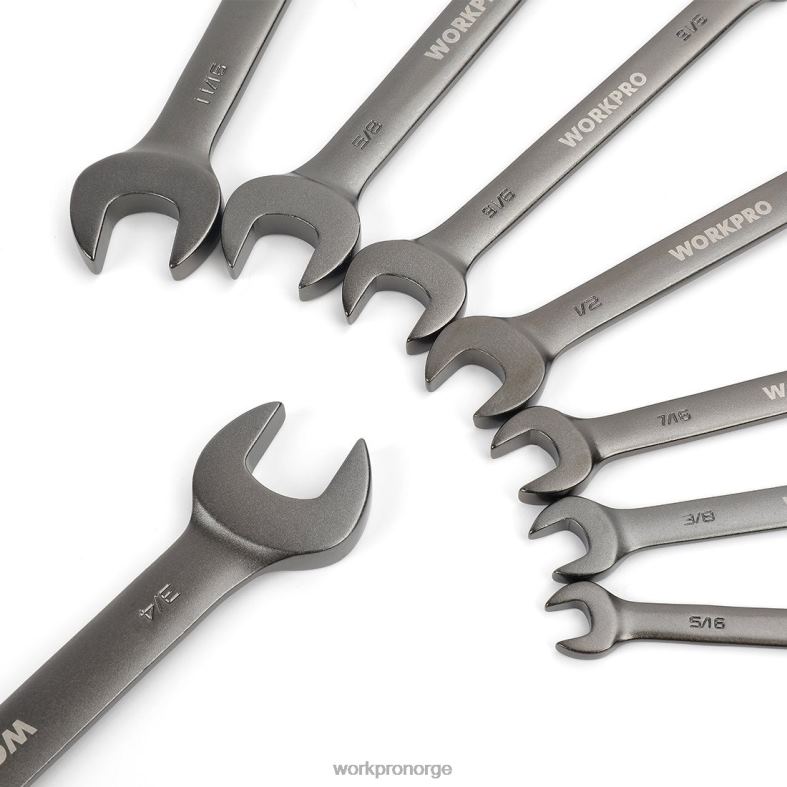 WORKPRO 8 stk flex-head skrallekombinøkkelsett med organiseringsveske nyttig verktøy 622PZ86