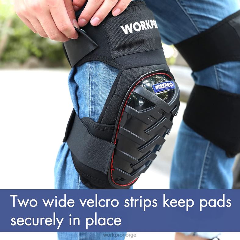 WORKPRO gel knebeskyttere med anti-skli stropper, profesjonelle knebeskyttere for jobben morden verktøy 622PZ129