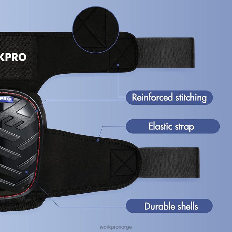 WORKPRO gel knebeskyttere med anti-skli stropper, profesjonelle knebeskyttere for jobben morden verktøy 622PZ129