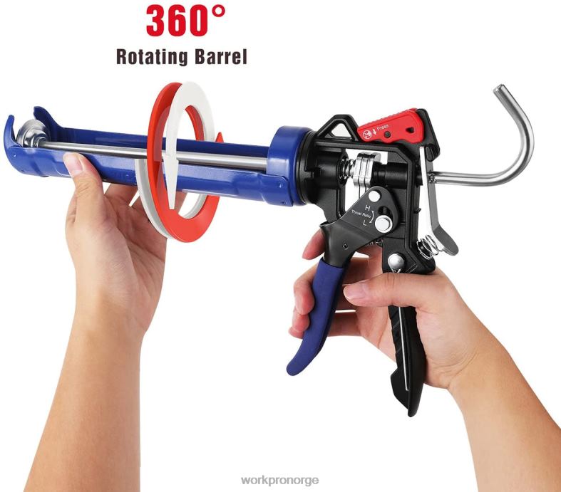 WORKPRO justerbart skyveforhold fugepistol for standard fugerør hjelpsom verktøy 622PZ135