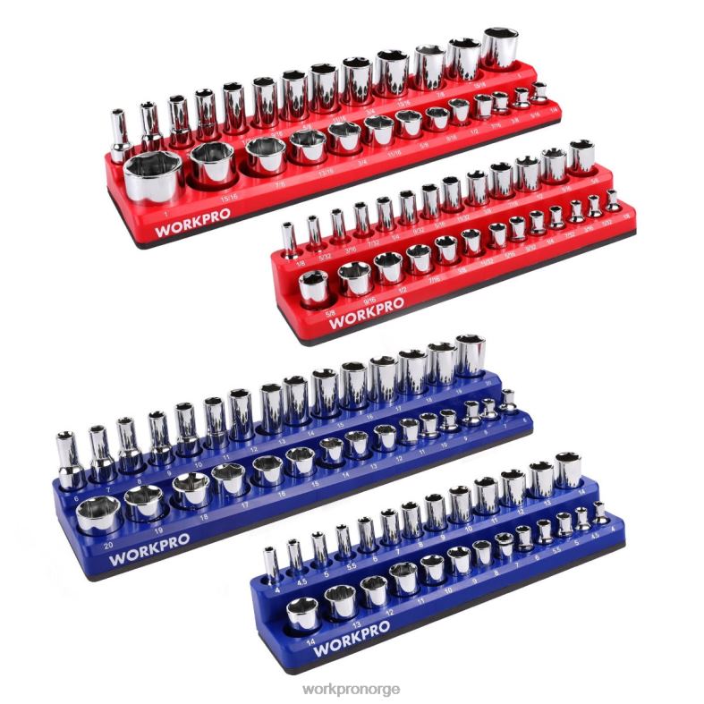 WORKPRO magnetisk arrangørsett med 4 stk morden verktøy 622PZ134