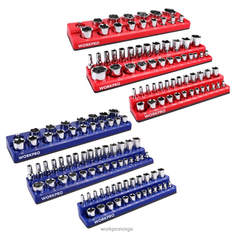 WORKPRO magnetisk arrangørsett med 6 stk morden verktøy 622PZ126