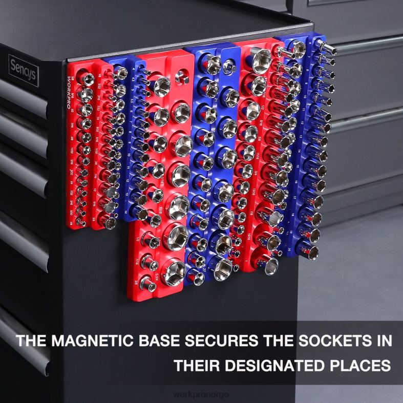 WORKPRO magnetisk arrangørsett med 6 stk morden verktøy 622PZ126