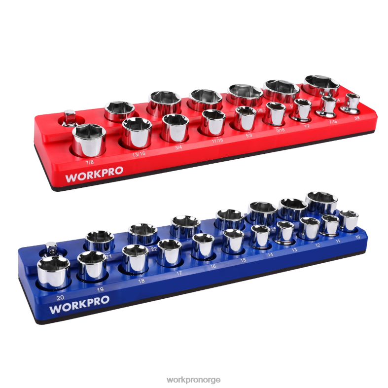 WORKPRO magnetisk socket organizer sett ny verktøy 622PZ131