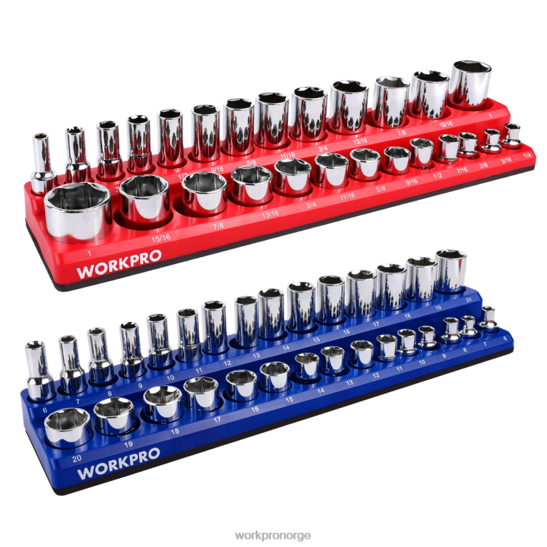 WORKPRO magnetisk socket organizer sett ny verktøy 622PZ131