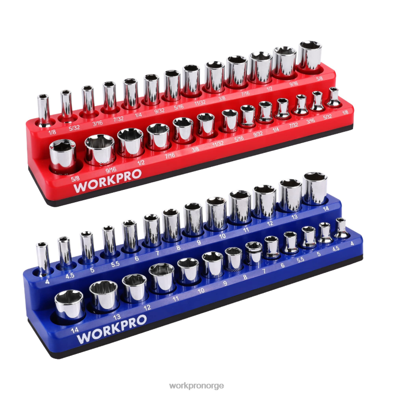 WORKPRO magnetisk socket organizer sett ny verktøy 622PZ131