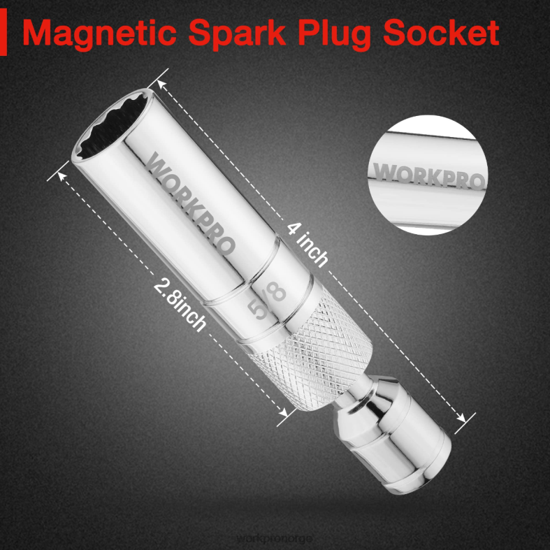 WORKPRO magnetisk svingbar tennplugg med tynn veggkontakt hjelpsom verktøy 622PZ147