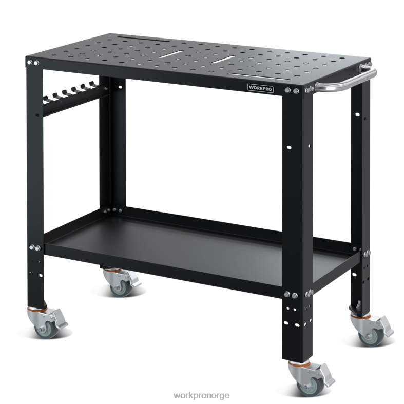 WORKPRO bærbart sveisebord, 1200 lbs lastekapasitet, nitrerende bordplate ny Oppbevaring 622PZ13