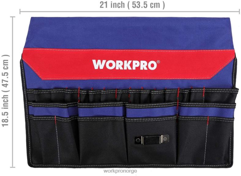 WORKPRO bøtteverktøy med 51 lommer (ikke verktøy inkludert) hjelpsom Oppbevaring 622PZ20