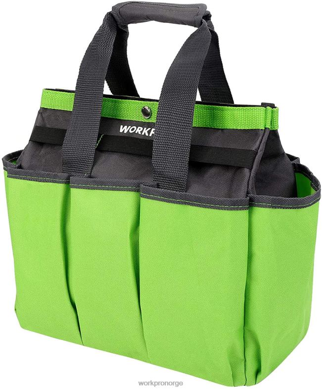 WORKPRO hageverktøyveske, hagebag med 8 lommer, hjemmeorganisator for innendørs og utendørs hagearbeid rosa/grønn Oppbevaring 622PZ256