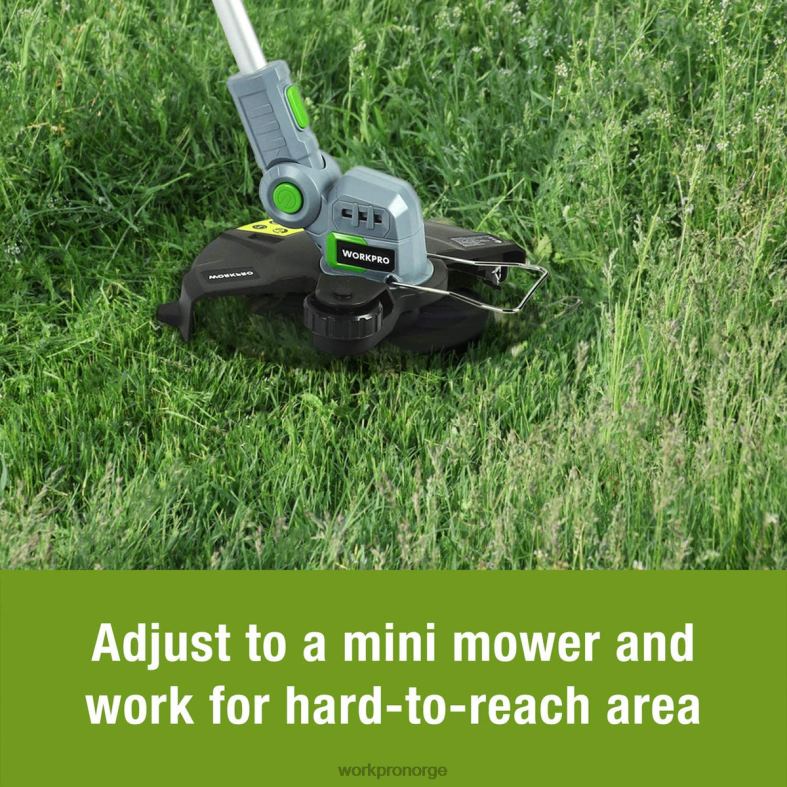 WORKPRO 20v trådløs strengtrimmer / kantklipper 12-tommers med 2ah lithium-ion batteri 1 times hurtiglader 16,4 fot trimmerlinje inkludert hjelpsom verktøy 622PZ293