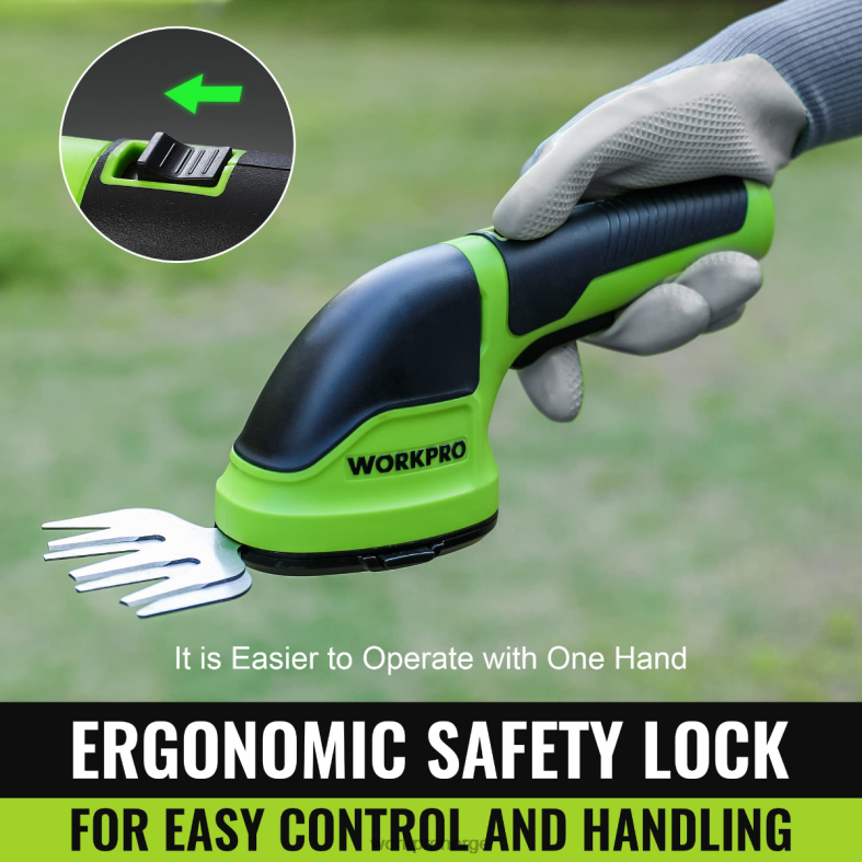 WORKPRO 2 i 1 håndholdt 3,6v elektrisk trådløs busktrimmer hekksaks/gressklipper rosa/grønn/hvit verktøy 622PZ268