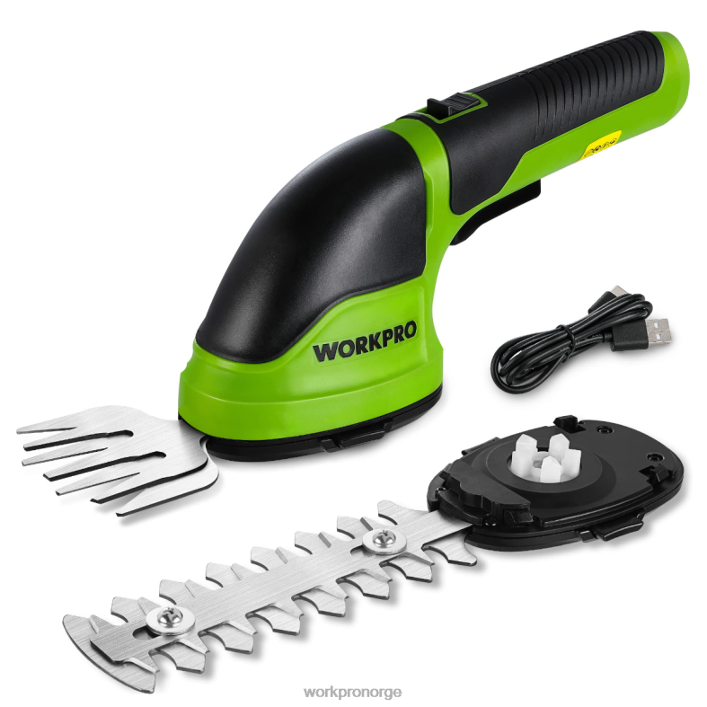 WORKPRO 2 i 1 håndholdt 3,6v elektrisk trådløs busktrimmer hekksaks/gressklipper rosa/grønn/hvit verktøy 622PZ268