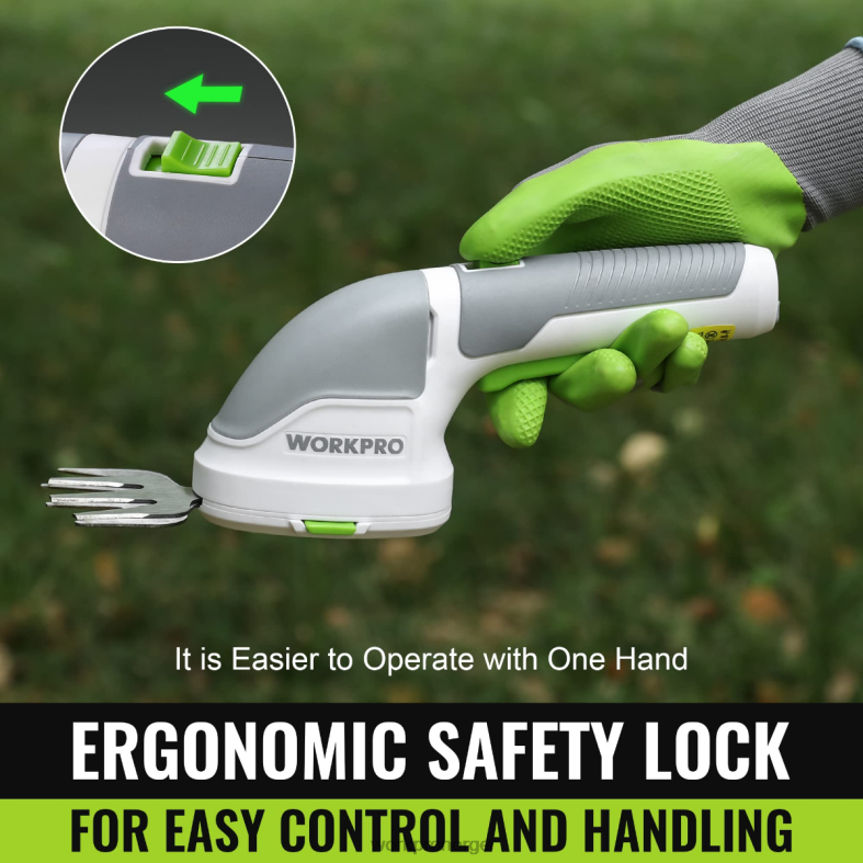 WORKPRO 2 i 1 håndholdt 3,6v elektrisk trådløs busktrimmer hekksaks/gressklipper rosa/grønn/hvit verktøy 622PZ268