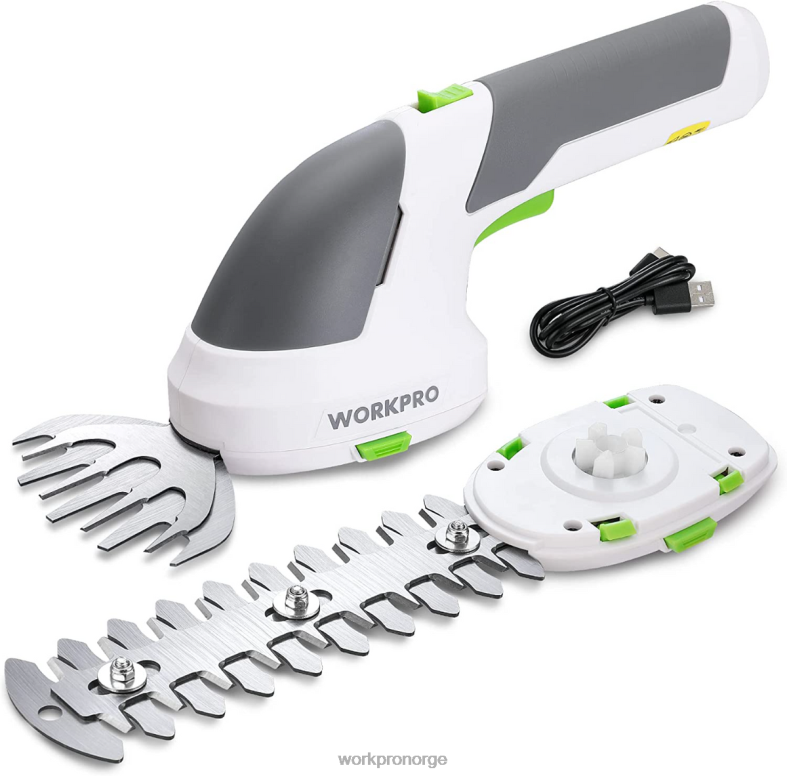 WORKPRO 2 i 1 håndholdt 7,2v elektrisk trådløs buskasakser hekksaks/gressklipper rosa/grønn/hvit verktøy 622PZ269