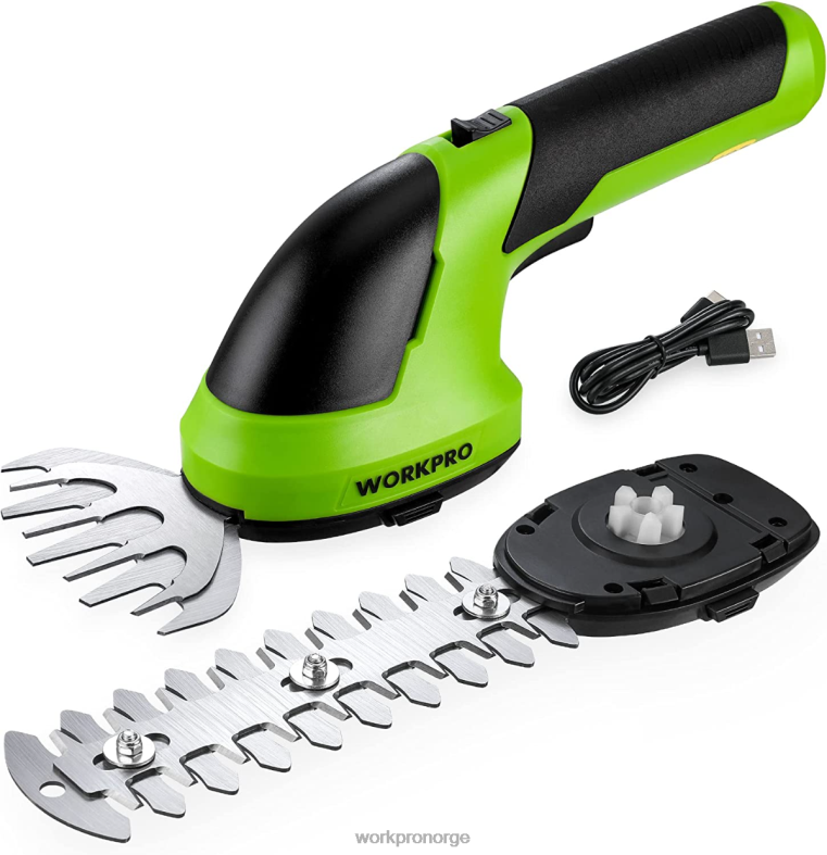 WORKPRO 2 i 1 håndholdt 7,2v elektrisk trådløs buskasakser hekksaks/gressklipper rosa/grønn/hvit verktøy 622PZ269
