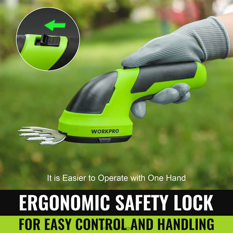 WORKPRO 2 i 1 håndholdt 7,2v elektrisk trådløs buskasakser hekksaks/gressklipper rosa/grønn/hvit verktøy 622PZ269