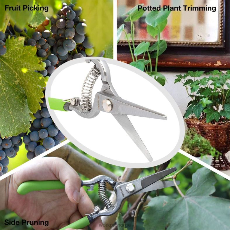 WORKPRO 2 stk beskjæringssaks sett med stål rett blad hjelpsom verktøy 622PZ271